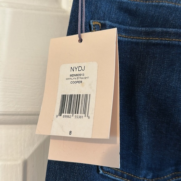 NWT Women’s NYDJ Lift Tuck Technology Straight Leg Denim Jeans Size 8 - Picture 7 of 9